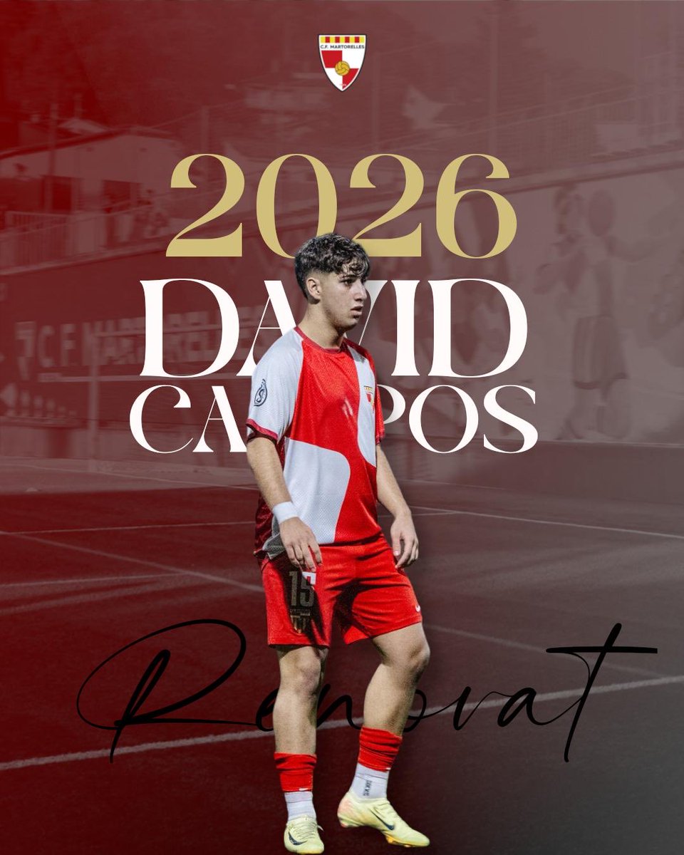 CF Martorelles (@cfmartorelles) on Twitter photo ✍️  David Campos i Martorelles continuaran junts una temporada més.
Jugador box to box, el nostre pitbull seguirà defensa i l’escut del Martorelles una temporada més. 
Sort i éxits ! 🔴⚪️ ✍️  David Campos i Martorelles continuaran junts una temporada més.
Jugador box to box, el nostre pitbull seguirà defensa i l’escut del Martorelles una temporada més. 
Sort i éxits ! 🔴⚪️