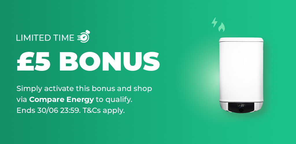 🔥 £5 bonus cashback 🔥 Today only!

✅ Activate your bonus via this link 👉 ow.ly/kVWg50WiaAi

🔥 Compare and shop top energy providers using TopCashback Compare Energy 

💸 Watch your £5 bonus track in line with your purchase

T&amp;Cs apply. Offer ends 30/06 at 23:59 ⌛