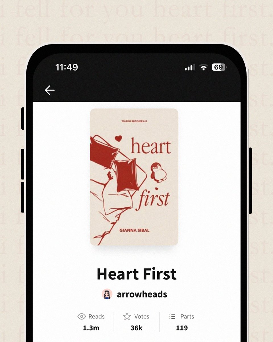 arrowheadsHQ's tweet photo. It’s back on Wattpad!

#HeartFirstWP by @arrowheadswp is finally up again, ready for you to revisit or experience for the first time. ❤️

Read here: https://t.co/0VRV5wvGWp https://t.co/6UZ2qcnjiM