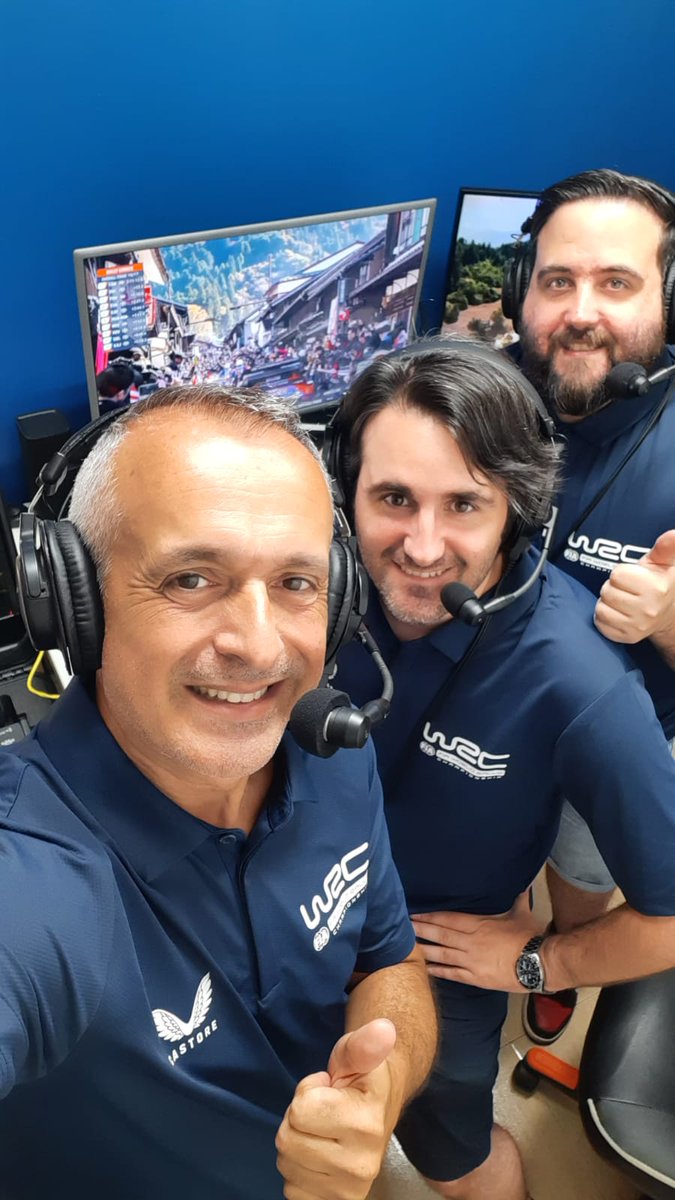 Santi Torres (@santitorressm) on Twitter photo Cuando viene gente al estudio como <a href="/axelcorjim/">Axel Coronado</a> y estamos el equipo al completo de RallyTV en español, siempre se considera un buen fin de semana.
Volvemos con el <a href="/OfficialWRC/">FIA World Rally Championship</a> <a href="/RallyEstonia/">Delfi Rally Estonia</a> en algo menos de 2 semanas, junto a <a href="/JoseManuelOnAir/">Jose-Manuel Gonzalez</a> y <a href="/alexgarciaGV27/">Àlex Garcia</a> #WRCLiveES Cuando viene gente al estudio como <a href="/axelcorjim/">Axel Coronado</a> y estamos el equipo al completo de RallyTV en español, siempre se considera un buen fin de semana.
Volvemos con el <a href="/OfficialWRC/">FIA World Rally Championship</a> <a href="/RallyEstonia/">Delfi Rally Estonia</a> en algo menos de 2 semanas, junto a <a href="/JoseManuelOnAir/">Jose-Manuel Gonzalez</a> y <a href="/alexgarciaGV27/">Àlex Garcia</a> #WRCLiveES