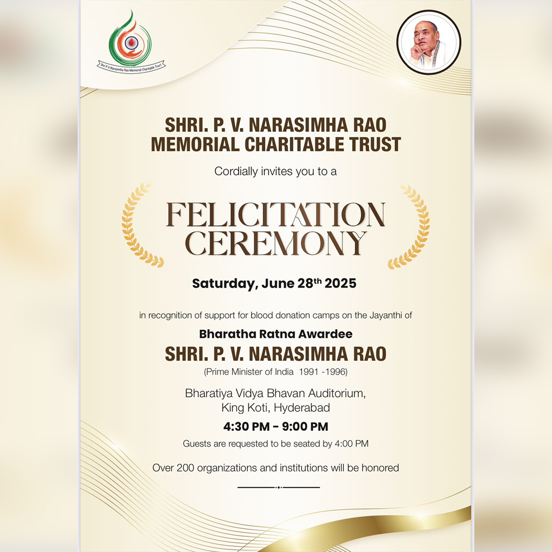 MCETHyderabad's tweet photo. Srikanth Renikunta, representing #MethodistCollege of Engineering & Technology, was felicitated by the Shri P. V. Narasimha Rao Memorial Charitable Trust in recognition of #MCETโs dedicated efforts in organizing several #Blooddonationcamps.
#MCETCares #ProudMoment #Recognition https://t.co/iavo0XdfWD