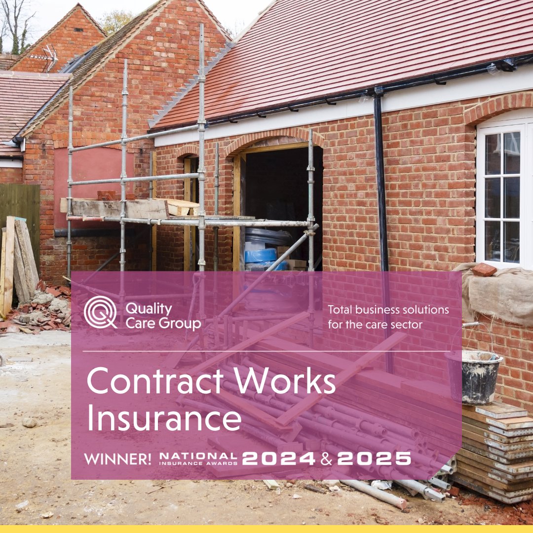QualityCareltd's tweet image. 🛠️ Starting a new build, extension, or major renovation project in your care home? Don’t overlook Contract Works Insurance.

Discover more 👉 bit.ly/44DZbVI 

#CareHomeInsurance #ContractWorks #RiskManagement #QualityCareGroup #CareSectorSupport
