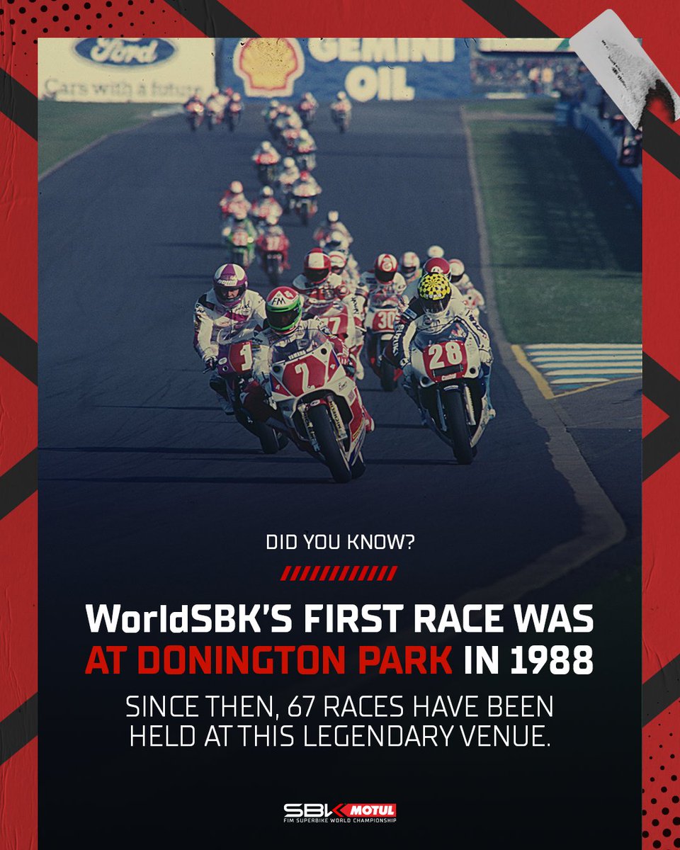 It all started here 🏁

67 #WorldSBK races later, Donington Park remains iconic 🇬🇧✨

#UKWorldSBK 🇬🇧