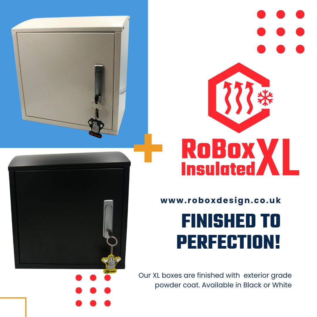 RoboxDesign's tweet image. Sleek protection in black or white! Choose the Robox Insulated XL to match your home&apos;s exterior. #HomeStyle #OutdoorDesign rebrand.ly/y8pi6tf