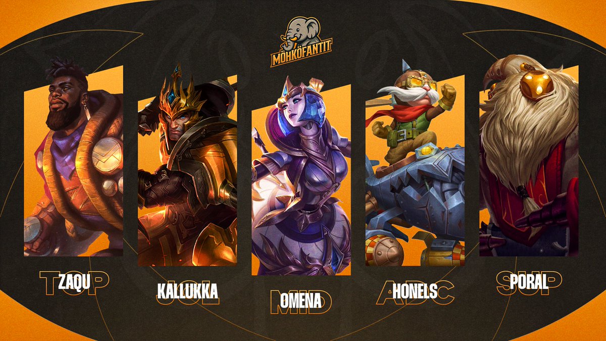 Möhköfantit FPL kesäkaudella 2025!!

Top - <a href="/ZaquLoL/">Zaqu</a> 
Jng - <a href="/Kallukka2/">Kallukka</a> 
Mid - <a href="/OmenaLOL/">Omena</a> 
Adc - <a href="/honelslol/">Honels</a> 
Sup - <a href="/Poralll/">Poral</a> 

#MÖHKIS #TÄYSILLÄ