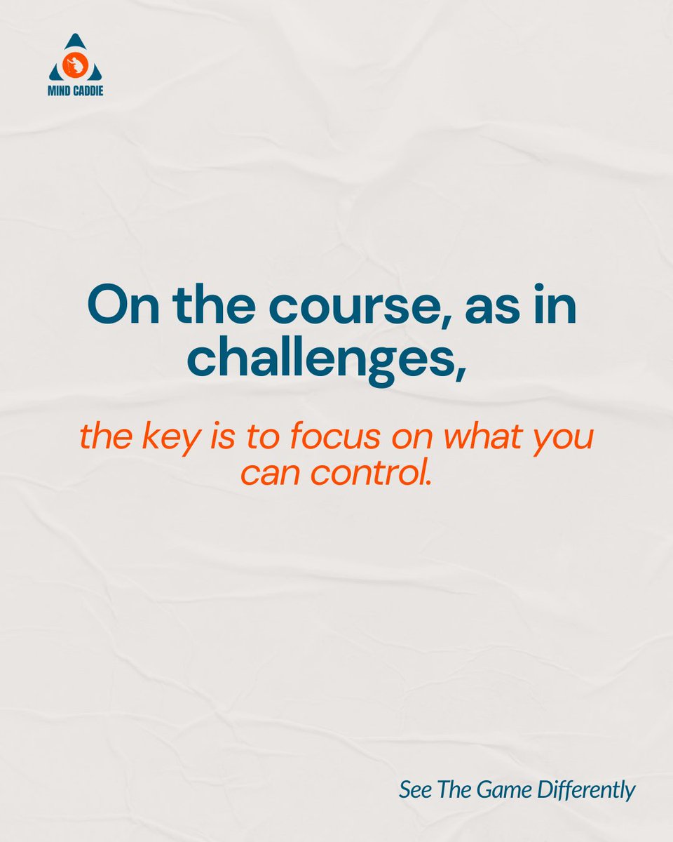 There are too many variables in the game of golf. Only give energy to what you can control.  #mentalgolf #mindgolf #karlmorris #mindcaddie #golfpsychologist