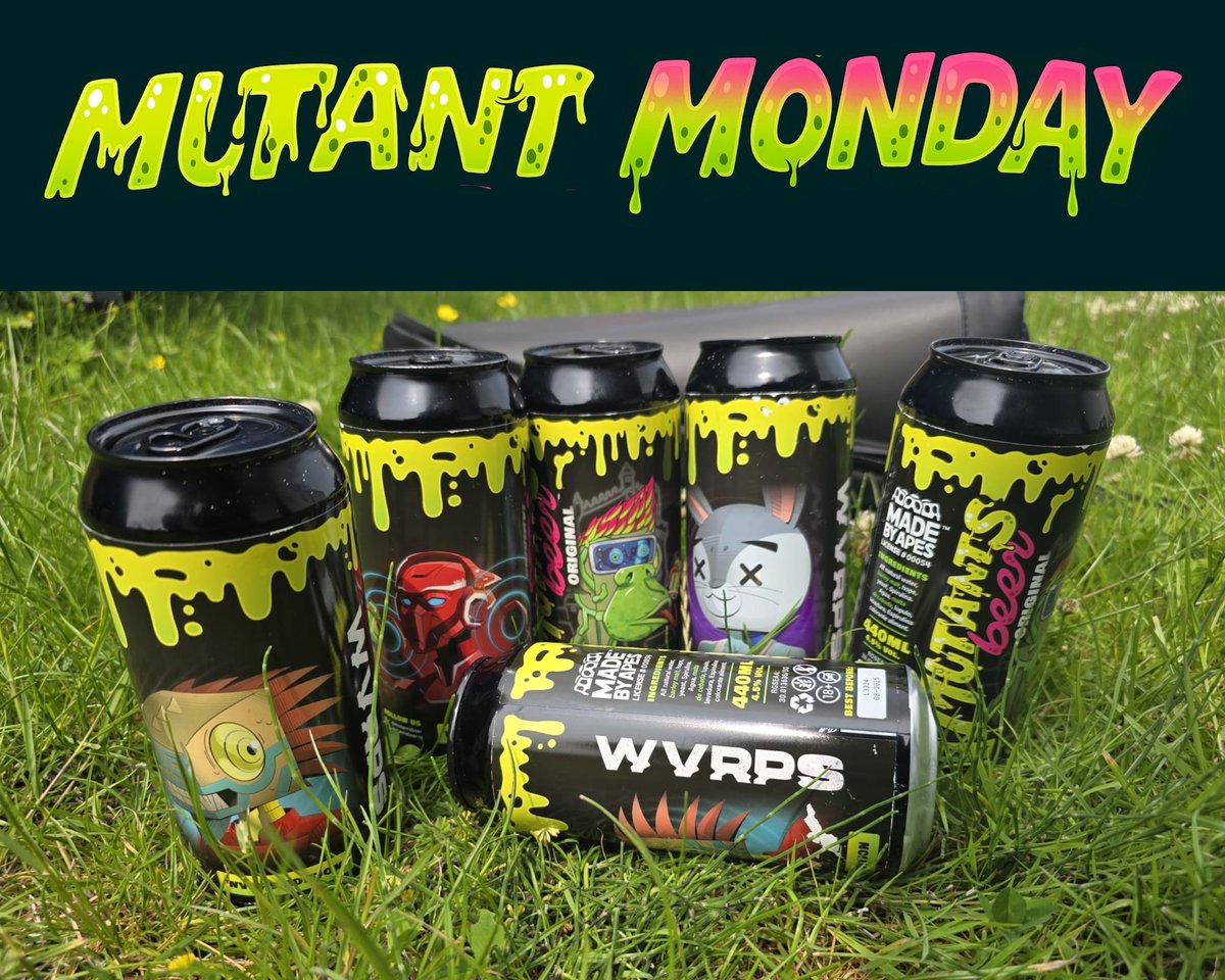 This weather is crazy 🥵and it is MutantMonday.. we need to something about it 😤🍺🔥

Want this WVRPS x MutantsBeer limited edition 6-pack?

No mutant DNA required 🧬
Just vibes, memes &amp; beer thirst.

TO ENTER THE RAFFLE:
🔁 Retweet
❤️ Like
👥 Tag a friend who needs a beer
👀