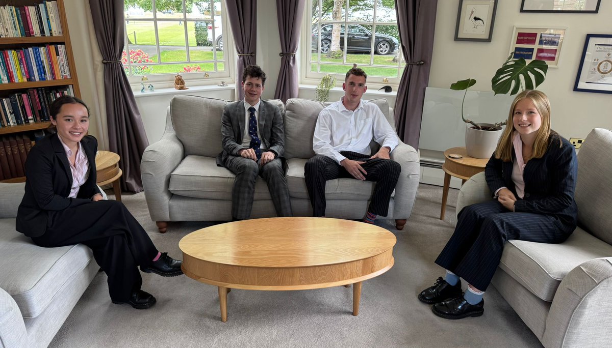 We are thrilled to announce our new Heads of School for the upcoming academic year.
Congratulations to Meg H (M) and George R (SH), who have been appointed as Heads of School, and to their Deputies, Harry P (Rt) and Katie J (EDH). We can't wait to see them lead the way next year.