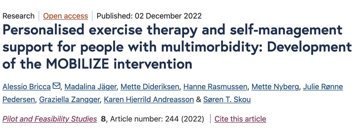 4/10 Participants were randomly assigned to one of two groups:

🔹 Usual care alone
🔹 Usual care + 12-week program of personalized exercise and support for managing health.

The development of the 12-week program can be found here.