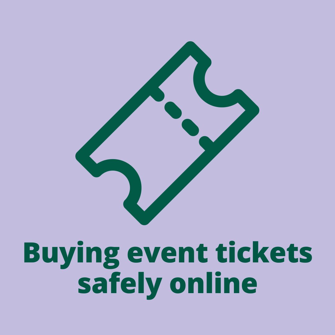 🎟️ It’s always best to buy event tickets from the official seller or from the venue - that way you know it’s genuine and at the original price.

Here’s how you can buy event tickets safely online ⤵️
bit.ly/44jjw0F