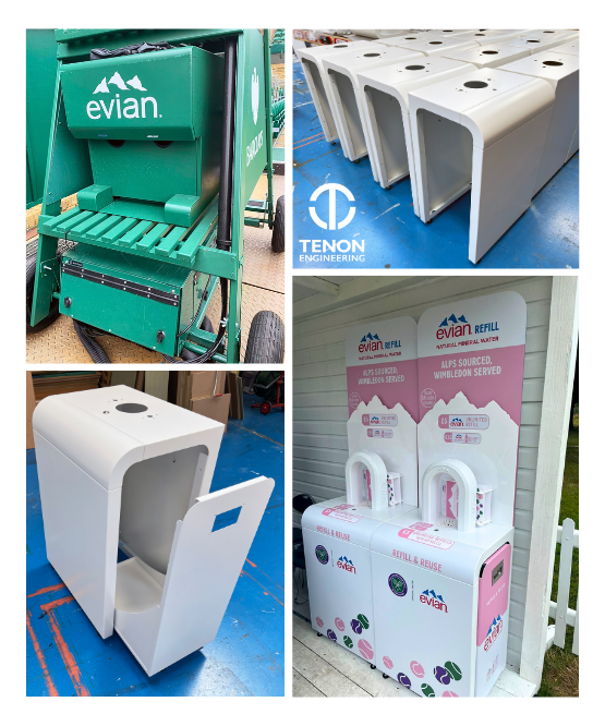 TenonEngLtd's tweet photo. @Wimbledon Tennis championship opens today, and a great chance to look back at the work completed by TENON’s remarkable #sheetmetal team. The water dispensers used at Wimbledon made for our customer, @BuzzProduction.🎾

🌐 https://t.co/DcWAbBlVPU
📧 enquiry@tenon-eng.com

#UKmfg https://t.co/kd7X07AFwQ