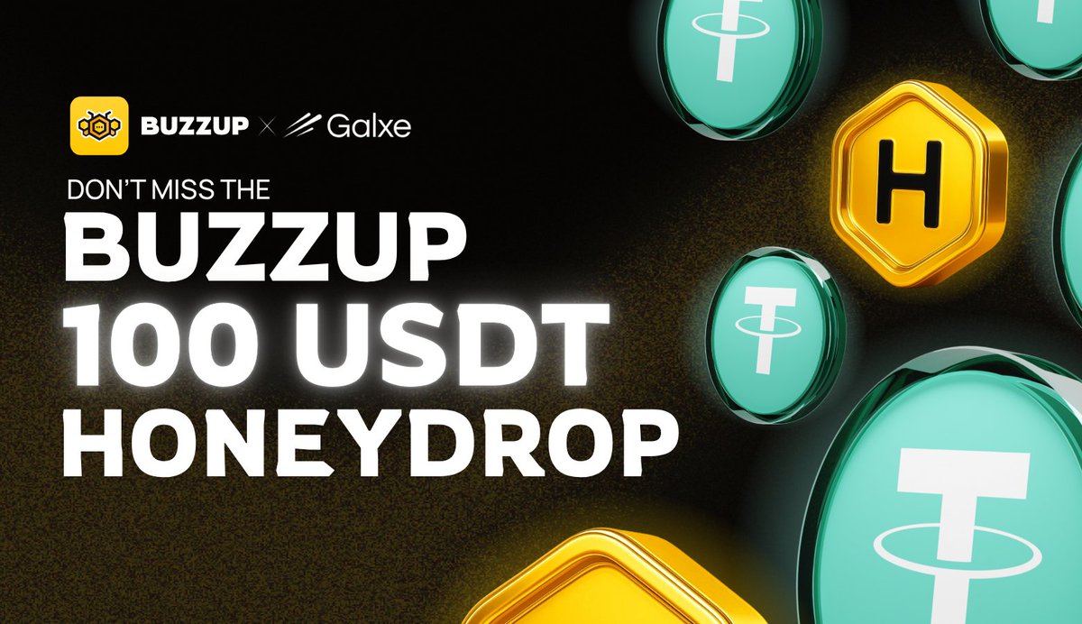 BuzzUp HQ π (@buzzuphq) on Twitter photo π¨ BUZZUP HONEYDROP π¨
Join the BuzzUp $100 USDT Giveaway! ππΈ
20 lucky bees will win $5 each β but everyone gets 100 Honey just for joining π―
π Click this link to join app.galxe.com/quest/buzzup/Gβ¦
π How to join:
β
Follow @BuzzUp_HQ
π RT this tweet
β€οΈ Like this tweet
π² π¨ BUZZUP HONEYDROP π¨
Join the BuzzUp $100 USDT Giveaway! ππΈ
20 lucky bees will win $5 each β but everyone gets 100 Honey just for joining π―
π Click this link to join app.galxe.com/quest/buzzup/Gβ¦
π How to join:
β
Follow @BuzzUp_HQ
π RT this tweet
β€οΈ Like this tweet
π²