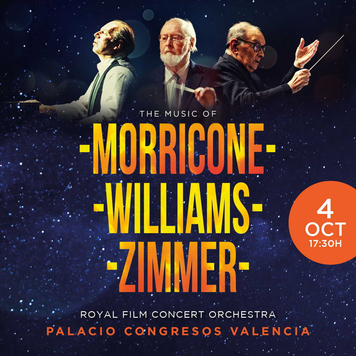 El sábado 4 de octubre a las 17:30h en el Palacio de Congresos de #Valencia, «𝗧𝗵𝗲 𝗺𝘂𝘀𝗶𝗰 𝗼𝗳 𝗠𝗼𝗿𝗿𝗶𝗰𝗼𝗻𝗲, 𝗭𝗶𝗺𝗺𝗲𝗿 &amp; 𝗪𝗶𝗹𝗹𝗶𝗮𝗺𝘀».

𝗠𝗮́𝘀 𝗶𝗻𝗳𝗼𝗿𝗺𝗮𝗰𝗶𝗼́𝗻 𝘆 𝗲𝗻𝘁𝗿𝗮𝗱𝗮𝘀: excelentiamusica.com/conciertos-val…