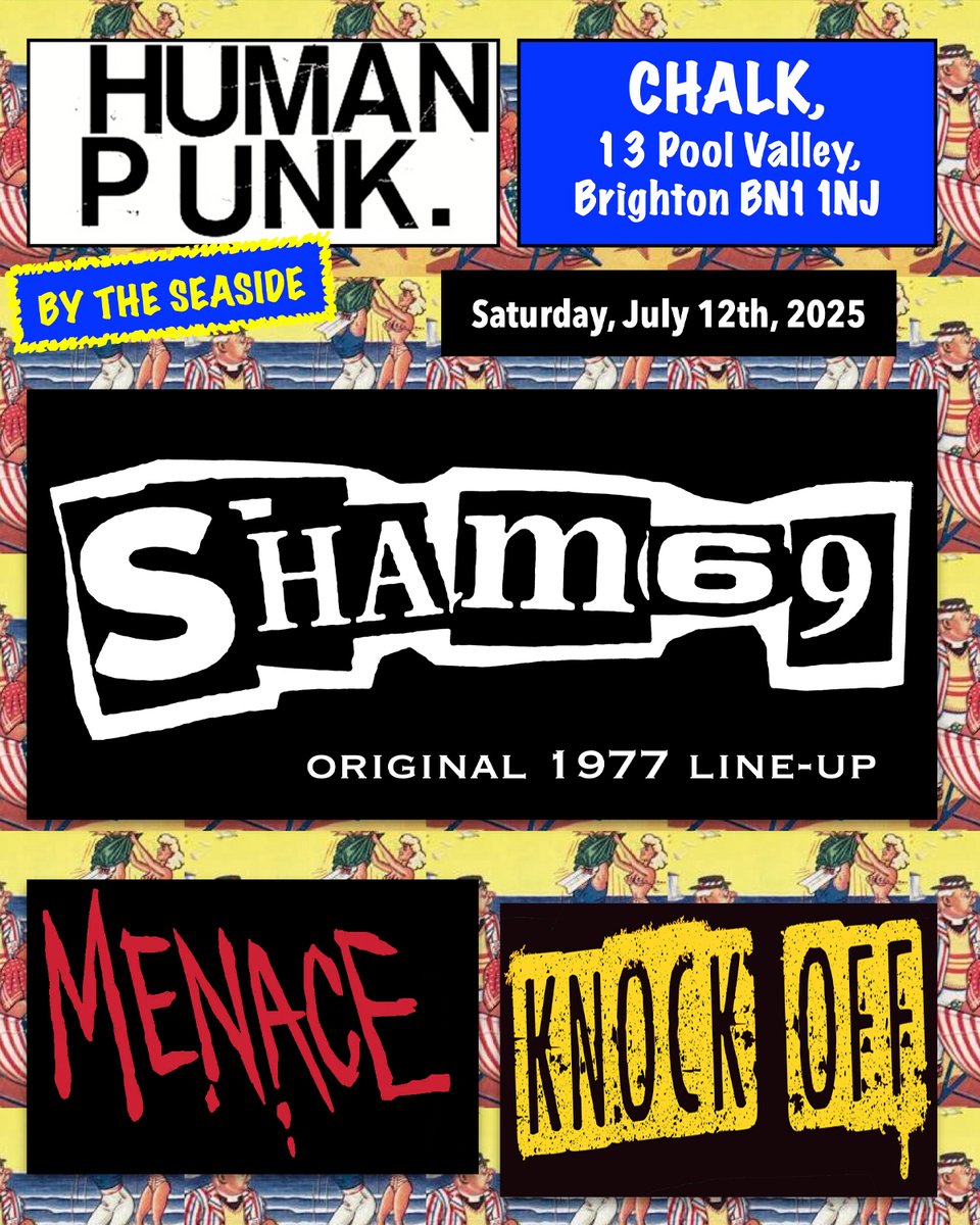 ++ COMING UP IN LIVE ++

Monday 30.06 - STEPHEN WILSON JR.
Tuesday 08.07 - BATTLESNAKE &amp; DZ DEATHRAYS
Friday 11.07 - CHEEKFACE &amp; MARTHA
Saturday 12.07 - SHAM 69

Tickets available via dice.fm &amp; chalkvenue.com/live