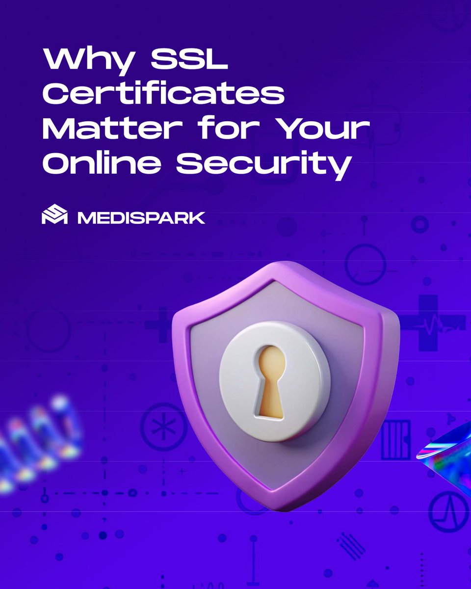 medisparkweb's tweet image. 🟪 Why SSL Certificates Are Crucial
SSL keeps your data secure and boosts trust:
• Encrypts data
• Builds trust with visitors
• Enhances SEO rankings

Medispark Web adds SSL certificates for your security.

#SSL #WebsiteSecurity #OnlineTrust #MedisparkWeb