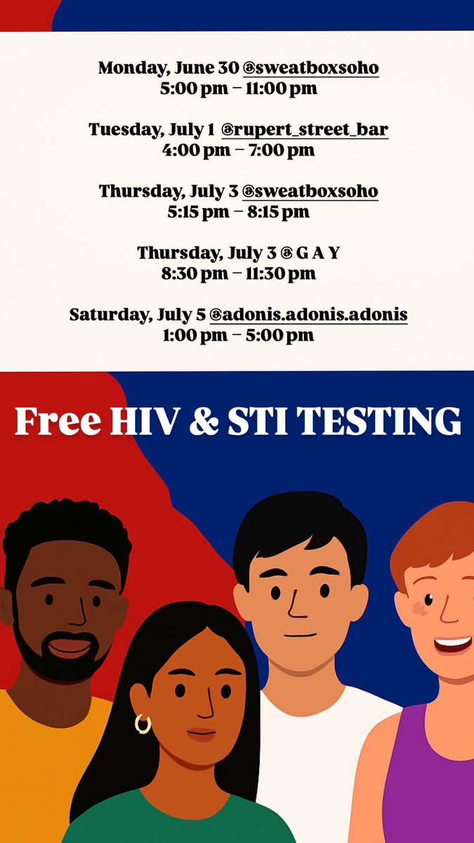 GMIPartnership's tweet photo. Where to find us this week to get tested! https://t.co/ja6cUgRMEY
