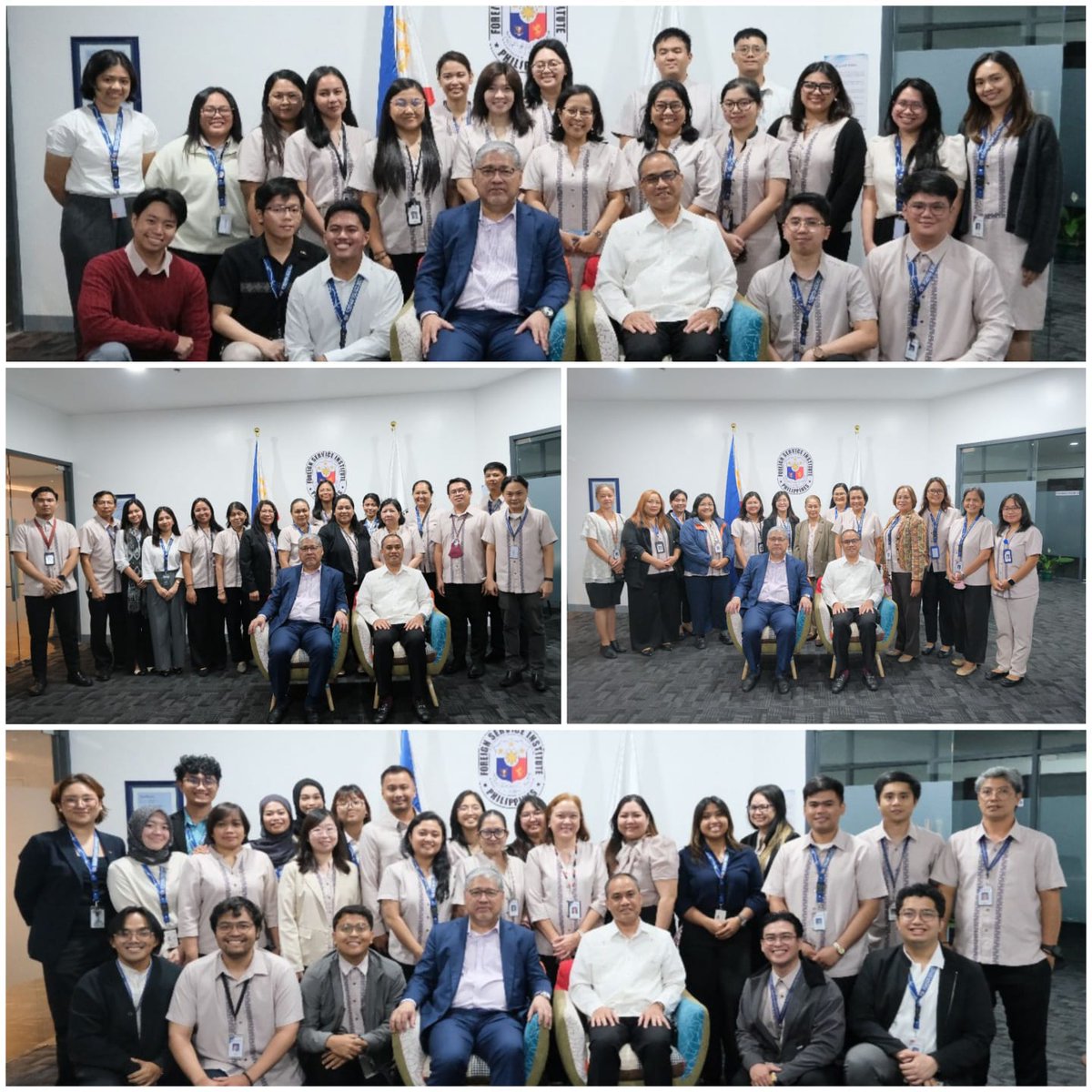 Francisco Noel Fernandez III (@nrf_esq) on Twitter photo This afternoon, <a href="/SecManalo/">Enrique A. Manalo ๐ต๐ญ</a> visited the offices of <a href="/DFAPHL/">DFA Philippines ๐ต๐ญ</a> and <a href="/fsiphilippines/">FSI Philippines</a> to bid farewell on his last official day as Secretary for Foreign Affairs! Best wishes on your next journey, Sir! This afternoon, <a href="/SecManalo/">Enrique A. Manalo ๐ต๐ญ</a> visited the offices of <a href="/DFAPHL/">DFA Philippines ๐ต๐ญ</a> and <a href="/fsiphilippines/">FSI Philippines</a> to bid farewell on his last official day as Secretary for Foreign Affairs! Best wishes on your next journey, Sir!