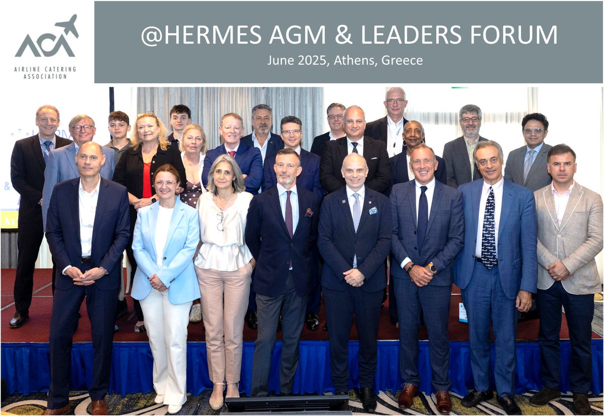 At IAF Athens &amp; Hermes AGM, ACA flagged 3 key inflight catering issues:
1️⃣ Workforce turnover
2️⃣ No global food-safety standards
3️⃣ Outdated cabin-waste rules
"ACA is committed to tackling standards &amp; legislation—these mega‑challenges need industry-wide goodwill." – Fabio Gamba