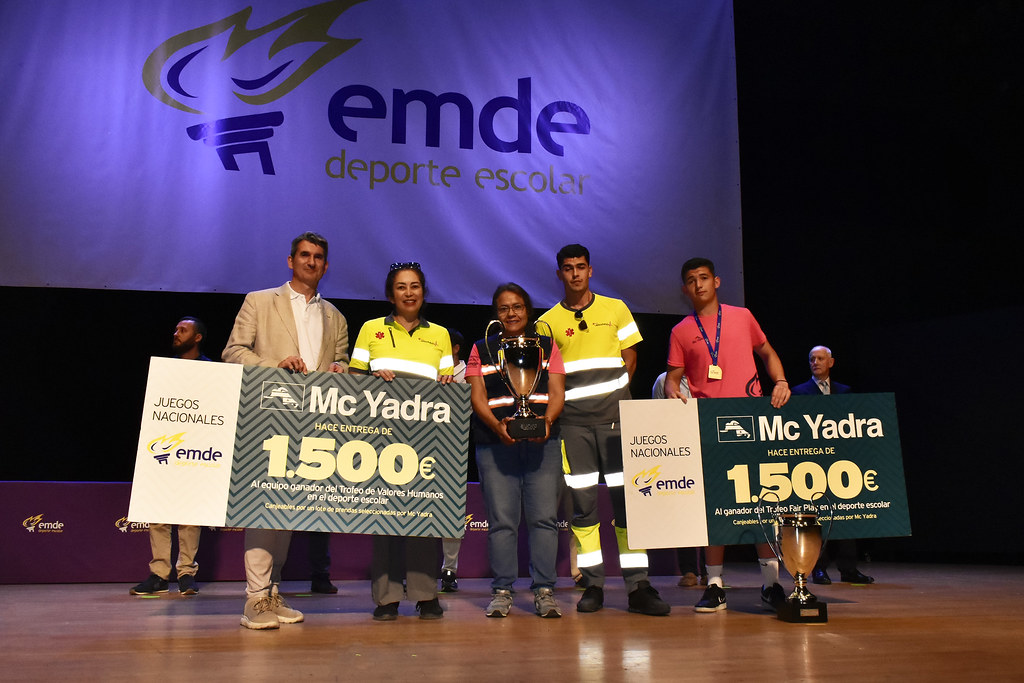 Mc Yadra (@mcyadra) on Twitter photo En los <a href="/JuegosEMDE/">Juegos EMDE</a> hemos entregado el premio al Juego Limpio (cadete) a José Luis Sotomayor, portero de Virgen del Carmen, y a los Valores Humanos al equipo médico del torneo. ¡¡A todos ellos les damos la enhorabuena!! 👏👏
#deportescolar #JuegosEMDE2025 En los <a href="/JuegosEMDE/">Juegos EMDE</a> hemos entregado el premio al Juego Limpio (cadete) a José Luis Sotomayor, portero de Virgen del Carmen, y a los Valores Humanos al equipo médico del torneo. ¡¡A todos ellos les damos la enhorabuena!! 👏👏
#deportescolar #JuegosEMDE2025