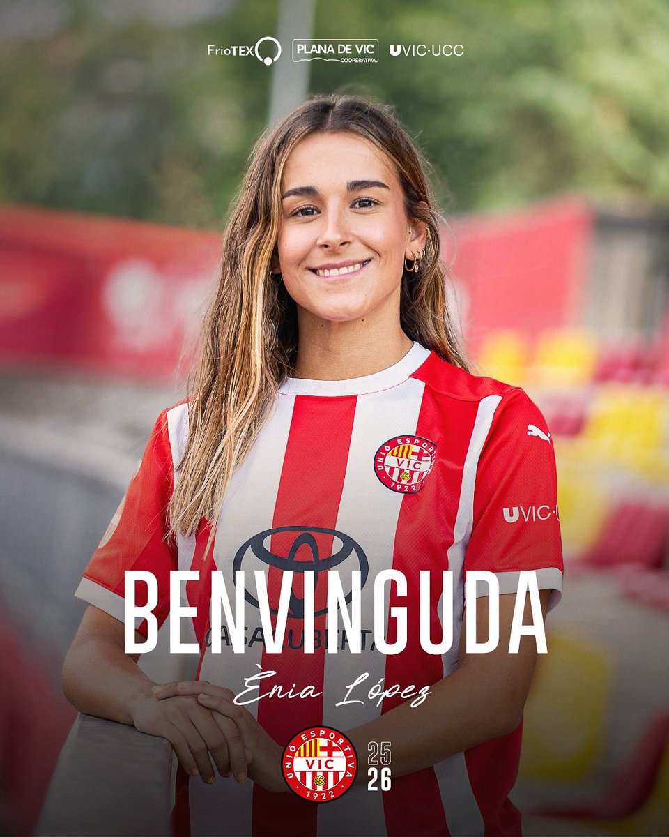 𝑩𝒆𝒏𝒗𝒊𝒏𝒈𝒖𝒅𝒂 𝒂𝒍 𝑽𝒊𝒄, Ènia!

✍🏻 Femení 'A' 

#SomUEVic 🔴⚪
