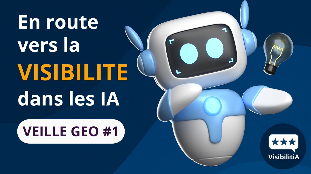 ⭐️⭐️⭐️ Vous voulez être visible dans ChatGPT, AI Overview, Perplexity… ?
Voici 5 contenus incontournables qu’on a sélectionnés pour vous :
👉visibilitia.fr/veille-geo-1/
Thread 🧵👇
