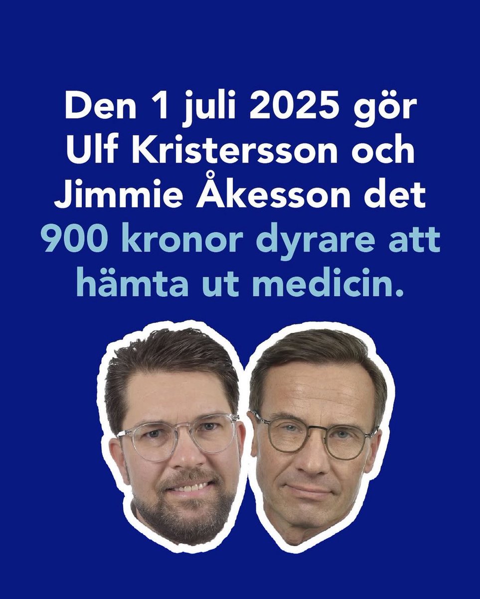 Medicin blir dyrare samtidigt som skatten sänks för de allra rikaste.

Högerpolitik i praktiken.