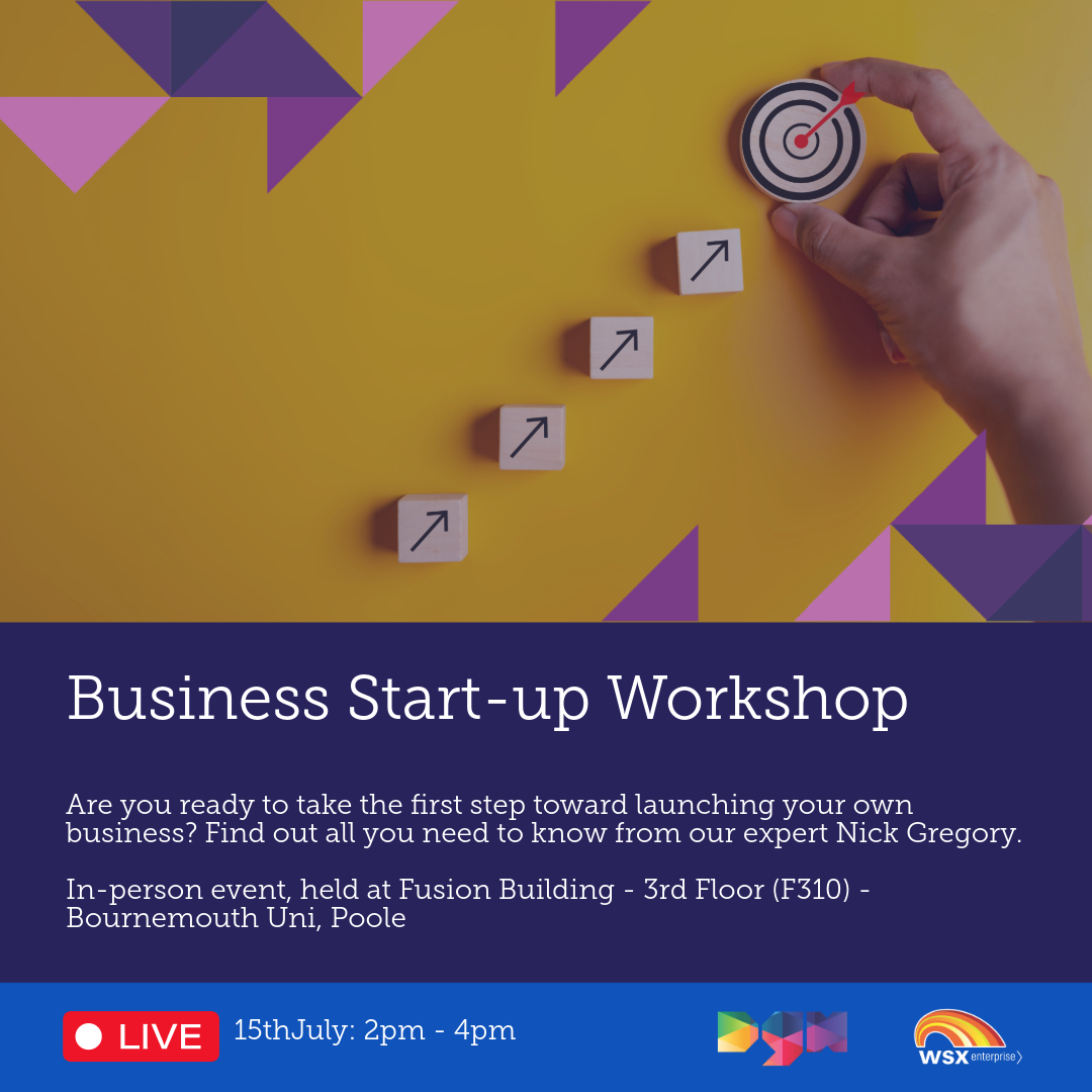 Bring Your Business Idea to Life – Join Our Start-Up Workshop!

📅 10th July

🕐 1pm-4pm

📍 Fusion Building - 3rd Floor (F310) Bournemouth Uni, Poole

🎟️ Reserve Your Place: Book Now on Eventbrite

shorturl.at/ZXizY

#Startup #DorsetBusiness #BusinessGrowth