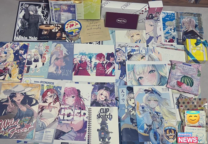 改めて昨日はにじそうさく09お疲れ様でした!
写真はいただいたり購入させていただいた品々です🎉
大切に拝見させていただきます🎊🎊

体力が早々に尽きてしまい、回り切れなかったのが後悔です😂 