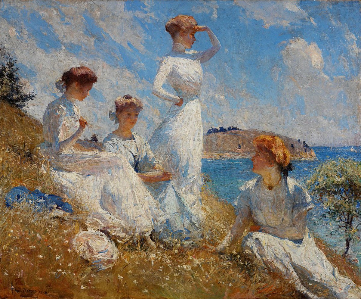 Summer, by American painter Frank Weston Benson (1909). Museum of Art, Rhode Island School of Design.