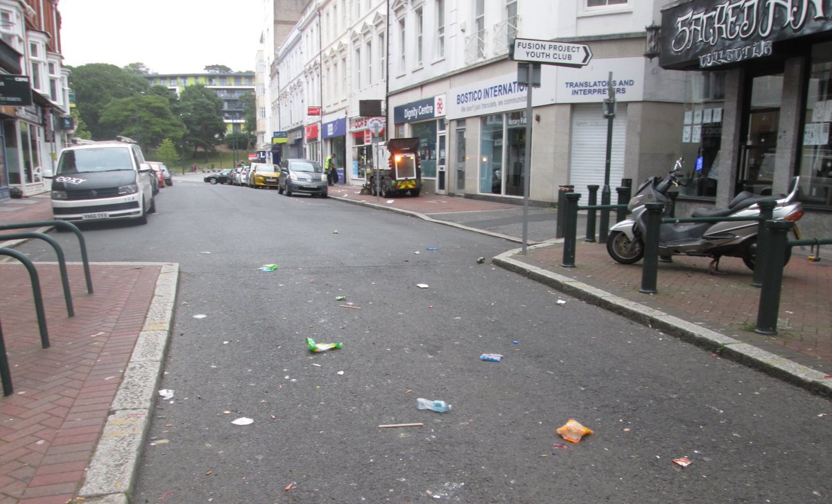 Andy Hadley (@hadleyac) on Twitter photo Street Cleansing team out early in Bournemouth Town Centre this morning as every day, clearing away the waste left by visitors yesterday. Sad that so many think its OK to drop litter as they go <a href="/BCPCouncil/">BCP Council</a> Street Cleansing team out early in Bournemouth Town Centre this morning as every day, clearing away the waste left by visitors yesterday. Sad that so many think its OK to drop litter as they go <a href="/BCPCouncil/">BCP Council</a>