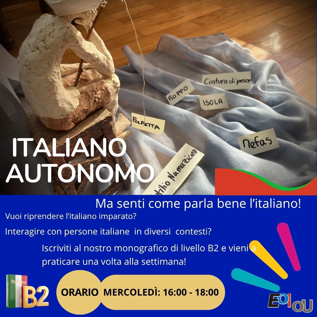 ℝ𝕚𝕤𝕔𝕠𝕡𝕣𝕚 𝕚𝕝 𝕥𝕦𝕠 𝕚𝕥𝕒𝕝𝕚𝕒𝕟𝕠! ❤️
Gustaríache falar de cultura, actualidade e vida cotiá con máis soltura.
🧭 ℂ𝕦𝕣𝕤𝕠 𝕞𝕠𝕟𝕠𝕘𝕣á𝕗𝕚𝕔𝕠 𝔹𝟚
🗓 Todos os mércores, de 16:00 a 18:00
📝 Prazo de matrícula aberto ata o 19 de setembro
#ItalianoEOI