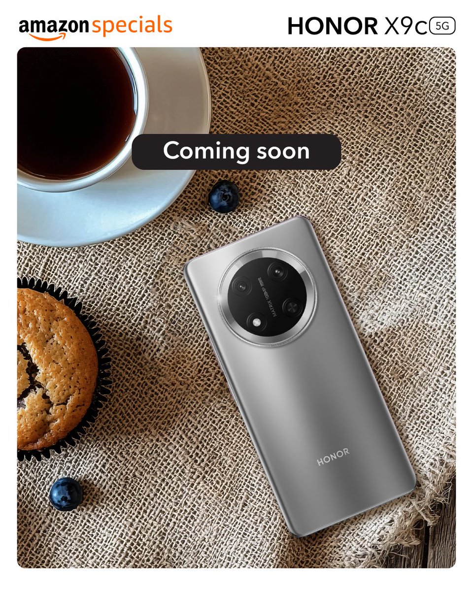 A new standard in elegant smartphone design is on its way.
Get ready to experience the HONOR X9c 5G — launching soon.
👉 amazon.in/l/205091999031