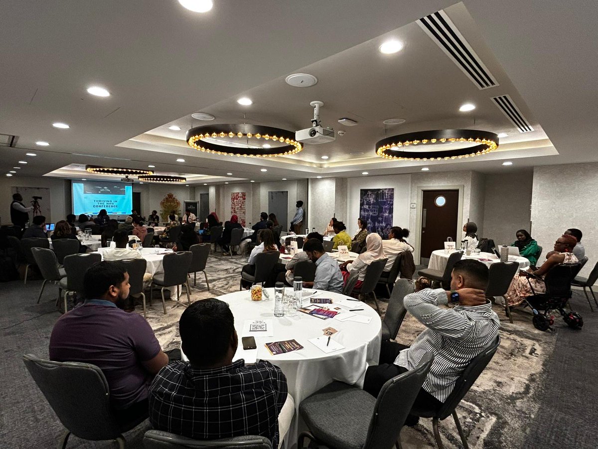 ThrivinginNHS's tweet photo. This is what community looks like!
A room full of brilliant, passionate IMGs coming together to support and inspire each other 🤝📸
#ThrivingInTheNHS #IMGUnity #NHSConference #WeThriveTogether https://t.co/EP6RozAz03