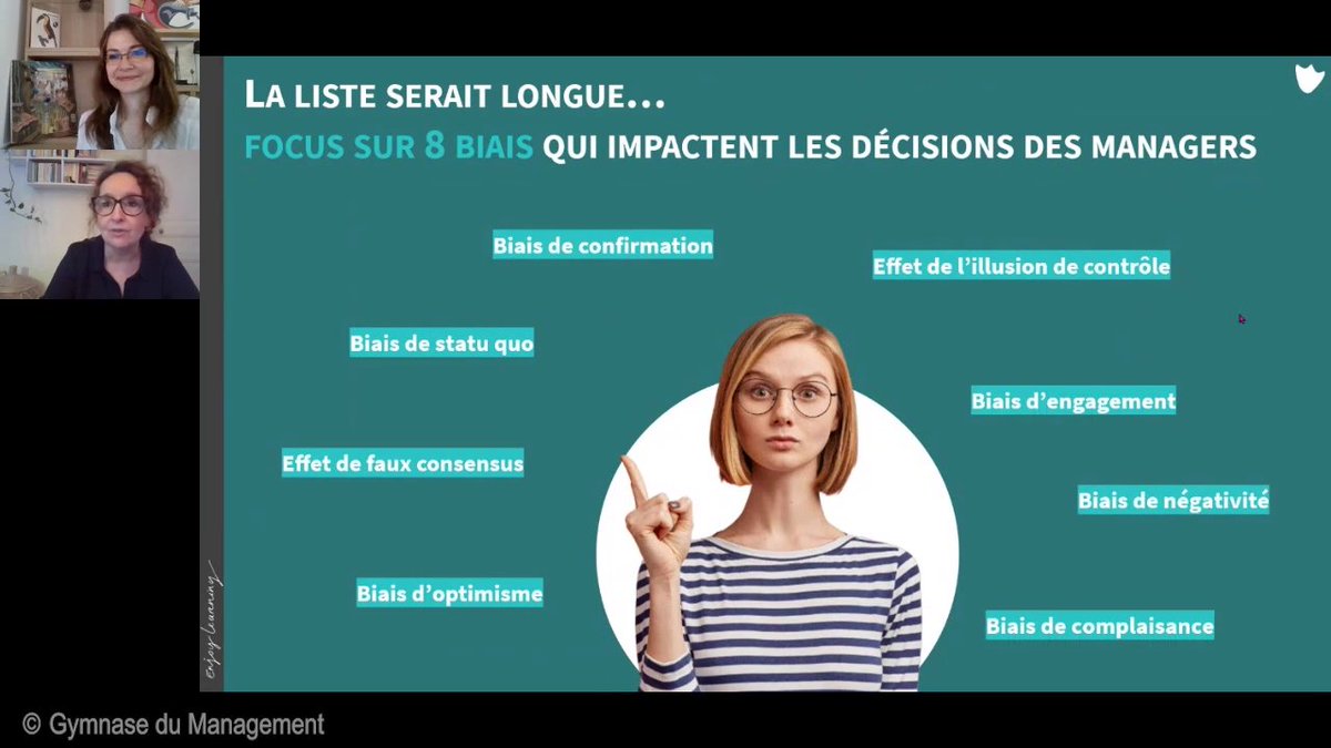 Un grand merci aux participant·es qui étaient en live avec nous pour explorer ensemble un sujet dont on ne parle pas toujours beaucoup : comment nos #biaiscognitifs influencent nos décisions managériales (souvent à notre insu...)❗
🔗 Pour voir le replay : bit.ly/3ShNeNW