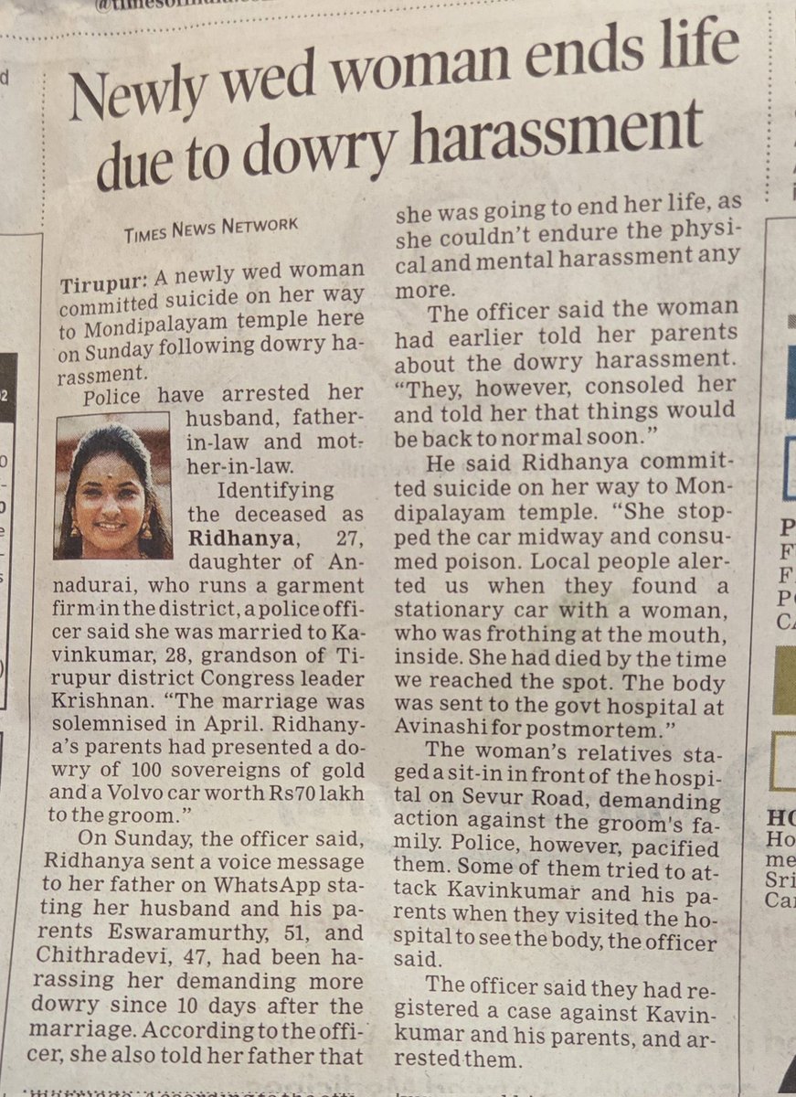 So many women put up with abusive marriage life just because they don’t have the support from their parents &amp; family to walk out of it. And no,it isn’t easy to take that decision when you know there’s no one to stand by you. It takes a toll emotionally,mentally &amp; physically (1/2)