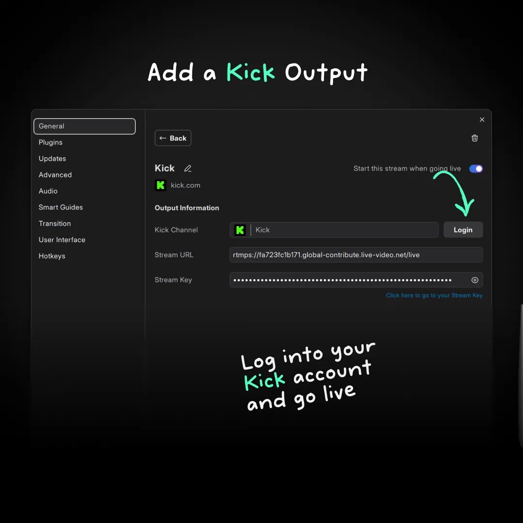 StreamWithMeld's tweet image. Start streaming on Kick with our newest integration!