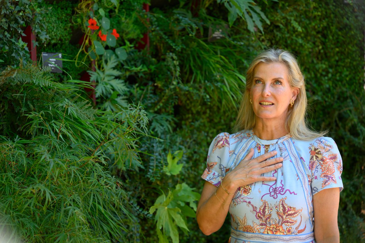 Sophie Duchess of Edinburgh visiting the Hampton Court Flower Show #flowershow #HamptonCourt #royal