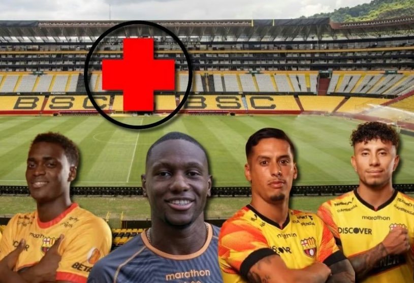 Hola... están?

Tema lesionados y su recuperación en <a href="/BarcelonaSC/">BARCELONA S.C.</a> 🟡⚫️, esperan que estén de vuelta en:

💥 Contreras: 3 meses
💥 Rangel: 2 semanas
💥 Chalá: esta semana
💥 Joao: 4 semanas
💥 Felipe: esta semana
💥 Octavio: 3 semanas