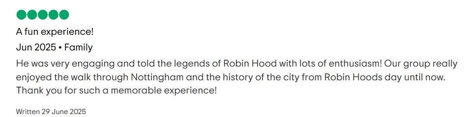 EzekialBone's tweet image. Get the low down on the street🏹#Robinhood Town Tour is a sure fire winner with families 🎯 Tour Sat 5 July starts 2pm @CrossKeysNottm, ends with finest ales @Yeoldetripnott 🍻 Next tour 19 July 😉@VisitNotts @VisitNotts @StMarysNotts @NottinghamTIC. Raise the rabble. Join us! 🏹