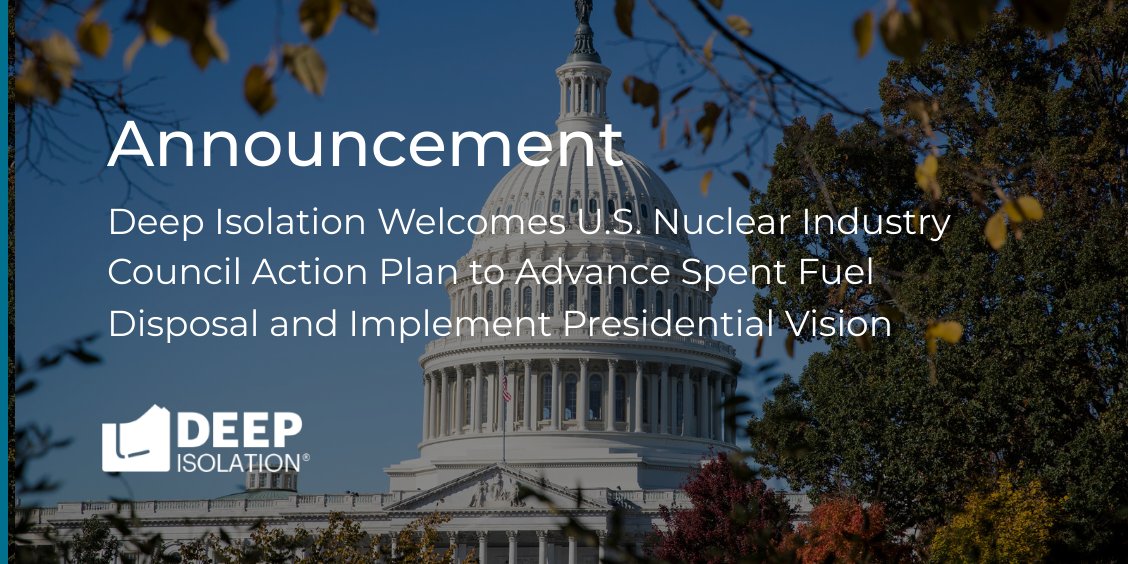 We welcome the release of the U.S. Nuclear Industry Council’s new Action Plan for Transforming the Back End of the U.S. Nuclear Fuel Cycle — a clear, actionable roadmap to implement the President’s Executive Order 14302.📢 Learn more: tinyurl.com/5n9752vx
#NuclearEnergy #USNIC