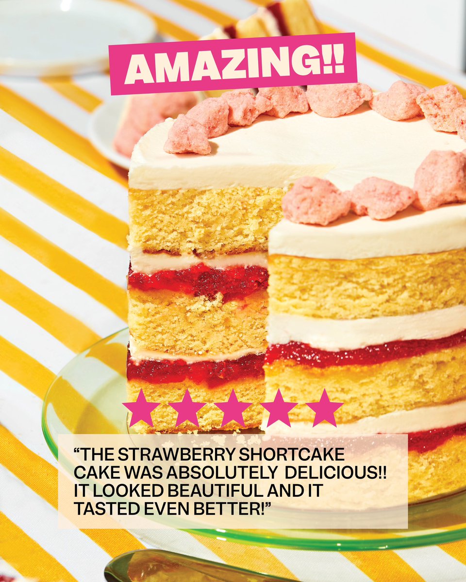 We've Love Strawberry Shortcake Cake, Yes We Do! We've Got Strawberry Shortcake Cake, How 'Bout You? 🍓😁

Come get Strawberry Shortcake Cake and love it just like us!

Order online or stop by any bakery :)