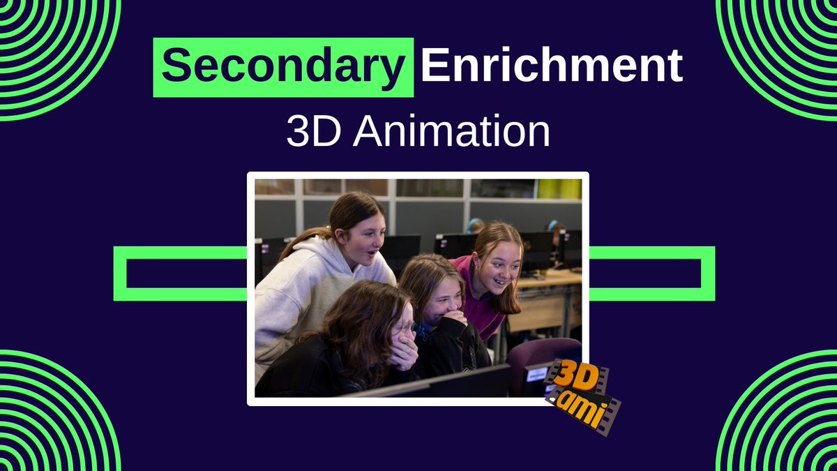 Looking to inspire a generation of digital artists?

With the 3Dami animation competition, get students to collaborate and combine creative and computational thinking.

Take a look at our featured enrichment activities for all skill levels!
👉 ncce.io/secondaryenric…