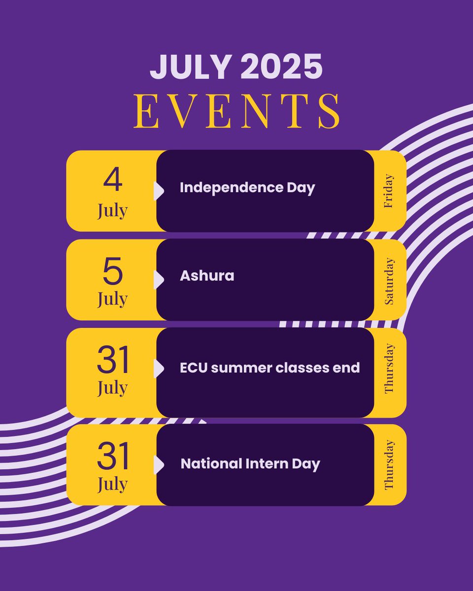 Join us this in July as we celebrate a few holidays, including Independence Day, and take a break between our June orientation sessions &amp; August move-in!