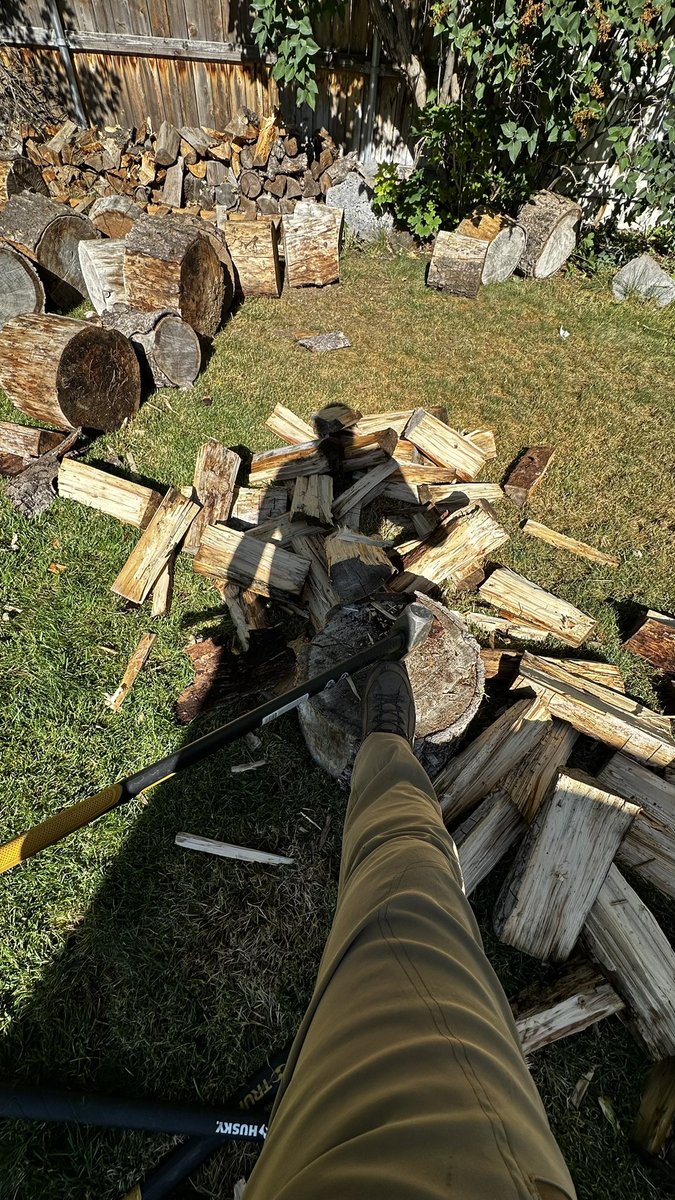 justmikekey's tweet image. If you want a workout that will make you feel like a man; swing an axe and chop rounds.