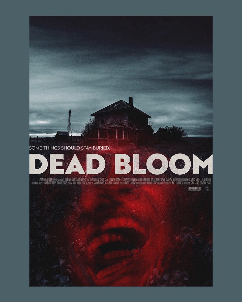 NEW WORK! Happy to share the key art for #DeadBloom, a gory horror film by Domonic and Damien Paris.