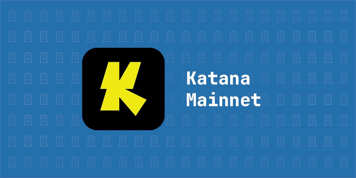 gasdotzip's tweet image. Now Live: Katana ⚔️
Bridge to and from Katana mainnet from over 50+ inbound chains with our instant two way routes ⛽️