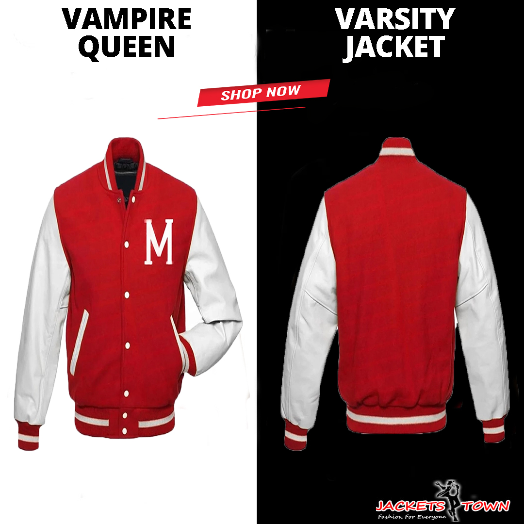 Jacketstown1's tweet image. The Vampire Queen Varsity Jacket drips with dark glam and fierce attitude. 

With gothic edge and varsity flair, it's made for those who slay with style - after sunset.

Shop now and crown your dark side.

jacketstown.com/product/marcel…

#varsityjackets #jacketstown #lettermanjackets