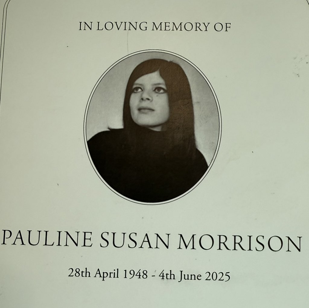 PaulBell1971's tweet photo. At lunchtime today we said goodbye to my friend and former councillor, Pauline Morrison. Life is too short. We must live every moment. Pauline supported me when I first became a councillor. RIP, Pauline. https://t.co/0VB9ONAJno