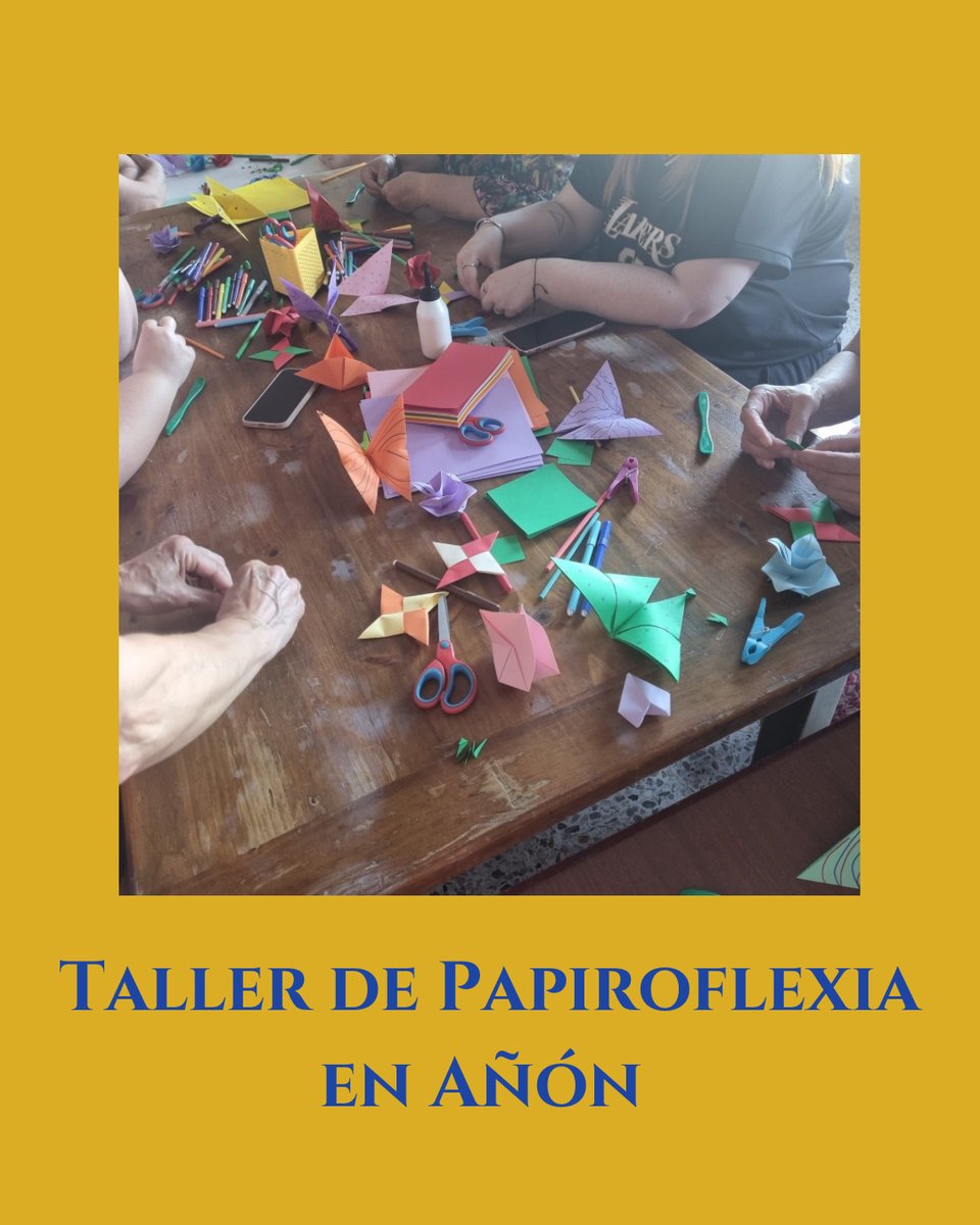 📄✂️🌸 Así fue el taller de papiroflexia del sábado en Añón: papel que florece, creatividad en cada pliegue y un ambiente precioso 💐
¡Gracias por hacerlo posible!
📷 Aquí os dejamos un resumen del día
#Añón #FloresDePapel #Papiroflexia #TallerCreativo