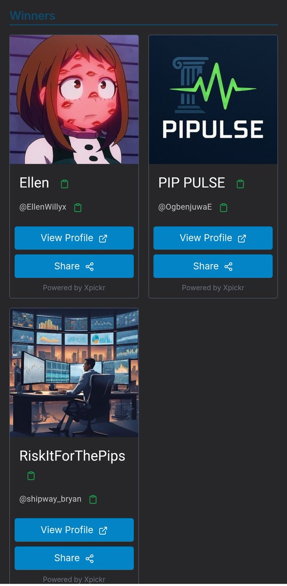 Geedow☄️ (@geedow_) on Twitter photo Congratulations winners
<a href="/EllenWillyx/">Ellen</a>
<a href="/OgbenjuwaE/">PIP PULSE</a>
<a href="/shipway_bryan/">RiskItForThePips</a>
To claim your account contact <a href="/neomaaafunds/">NeomAAA Funds | Prop Trading Firm</a> support
Drawing ID 1751295410630 Congratulations winners
<a href="/EllenWillyx/">Ellen</a>
<a href="/OgbenjuwaE/">PIP PULSE</a>
<a href="/shipway_bryan/">RiskItForThePips</a>
To claim your account contact <a href="/neomaaafunds/">NeomAAA Funds | Prop Trading Firm</a> support
Drawing ID 1751295410630